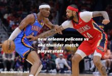 new orleans pelicans vs okc thunder match player stats